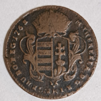 1763. Maria Theresia (1740-1780) copper denarius, (1556)