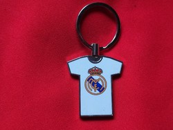 Real madrid jersey shaped metal keychain