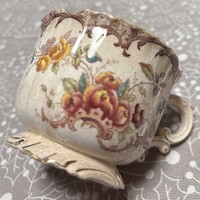 Sarreguemines fleury tea cup