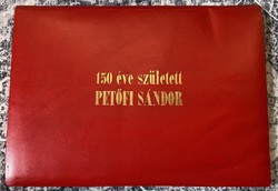 150 született Petőfi Sándor, különböző művészek rézkarcait felvonultató album.