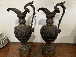 Bronz váza pár antik eladó