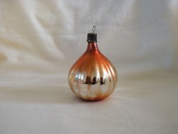 Old glass Christmas tree decoration - onion!