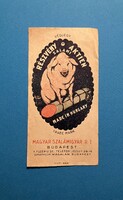 Hungarian salami factories rt. - Counting slip