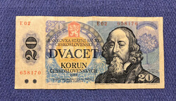 20 Czechoslovak crowns/ korun 1988