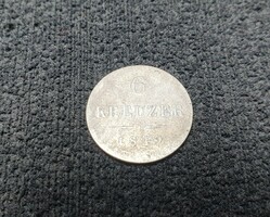 6 Krajcár silver. 1849 - From
