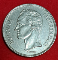 1977. Venezuela 5 Bolivar  (1608)