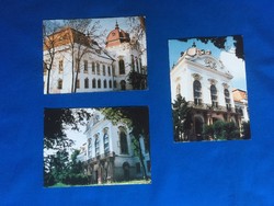 Three postcards: the main facade of the Gödöllő castle, 1995.