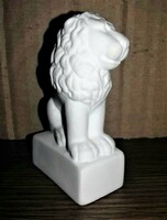 ломоносовский лев - редкая фарфоровая фигурка-указано=Lomonosov marked biscuit porcelain lion