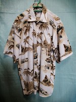 XL, men's Hawaiian shirt, chest width 128 cm.