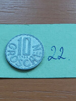Austria 10 groschen 1965 alu. 22