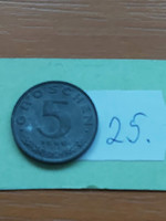 Austria 5 groschen 1980 zinc, 25