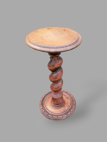 Carved wooden pedestal