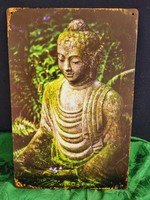 Buddha vintage metal sign new! (46-7382)