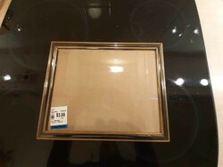 Hematit és arany színű fém asztali képkeret 22x27 cm