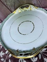 Museum tk klösterle 1830-1893 hand painted tray with handles cake plate - art&decoration