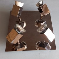 Postmodern chrome ceiling lamp negotiable art deco design