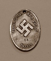 German Nazi ss ticket repro