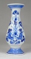 1Q857 Régi Holland DELFT virágmintás porcelán váza ibolyaváza 11.5 cm