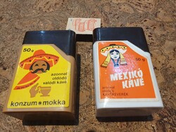 Retro coffee mocha boxes together in very nice condition omnia konzum