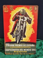 Motorcycle vintage metal sign new! (85)