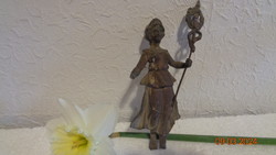 Female metal figure, anno... It was the top decoration of a watch, 15 cm