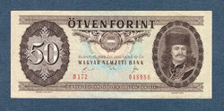 50 Forint 1989  A Kádár korszak 7. Kiadása amely az utolsó