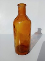 Régi Borostyán színű patika üveg 250 ml