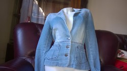 Light blue denim blazer-jacket, fashionable quality piece. M
