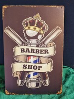 Barber shop vintage metal sign new! (58)