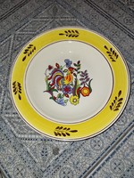 2 wall plates with roosters, maybe Russian