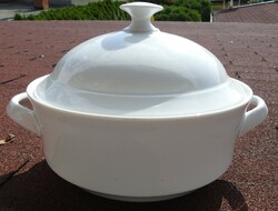 White soup bowl