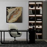 Andrea elek - shell - abstract painting - 100x100 cm