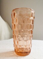 Old vase, cast glass, Polish, Bogdan Kupczyk, 70s 9.4 x 17.5 cm