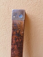 Antique, authenticated wooden meter stick