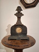 Antique fireplace clock with Napoleon
