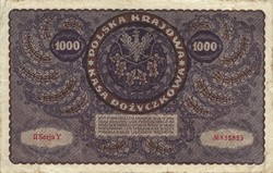 1000 marka 1919 Lengyelország II. széria 2.