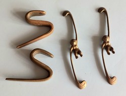 4 copper hangers vintage negotiable design