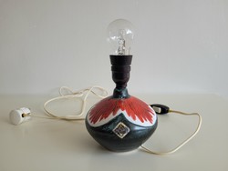 Retro old ceramic lamp mid century marked industrial art lamp