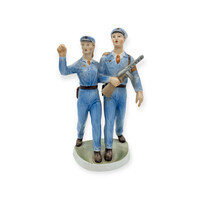 Pair of Zsolnay workers' guards (rare, collector's item)