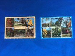 Two postcards: Vácratót arboretum
