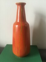 Tófej kerámia váza 32cm.