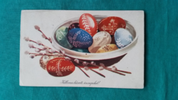 Old Easter postcard - drawing: Louis the Greek, ran