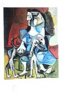 Pablo Picasso - Asszony kutyával