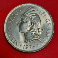 1975. Dominican Republic ½ peso (1638)