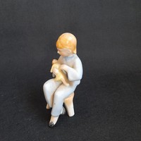 Drasche porcelain girl with doll
