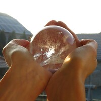 Rock crystal ball
