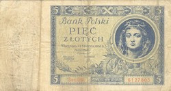5 zloty zlotych 1930 Lengyelország 2.