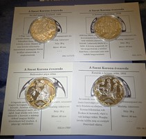 4 coins of the Millennium of the Holy Crown