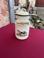 2 Liter bocis cow enamel milk jug jug nostalgia piece rustic decoration