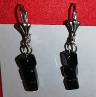 Mineral earrings (simple) - onyx 2.
